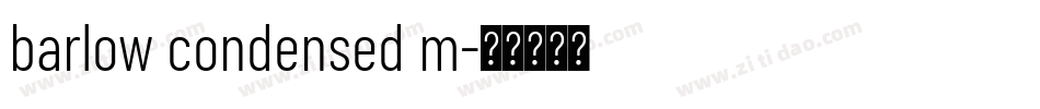 barlow condensed m字体转换